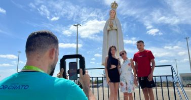 Ambiental Crato promove ativação no monumento à Nossa Senhora de Fátima